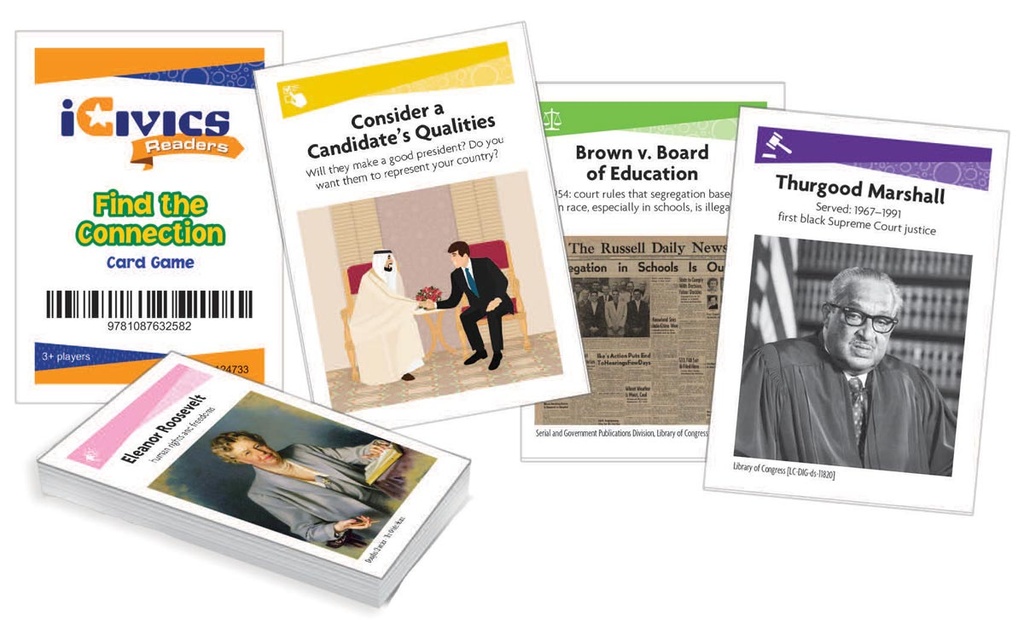 iCivics Grade 5 10 Book Set + Game Cards