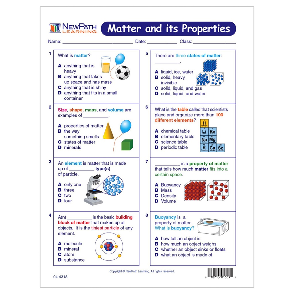 Matter & Its Properties Learning Center _ 5