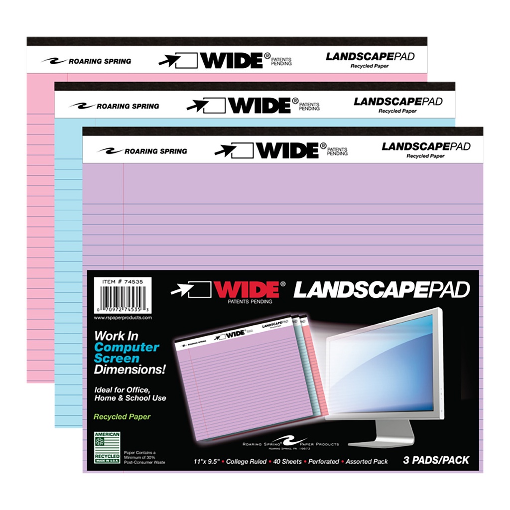 Assorted Landscape Legal Pads 6ct_2