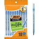 Medium Point Blue Round Stic® Xtra Life Ballpoint Pen Pack of 10_3