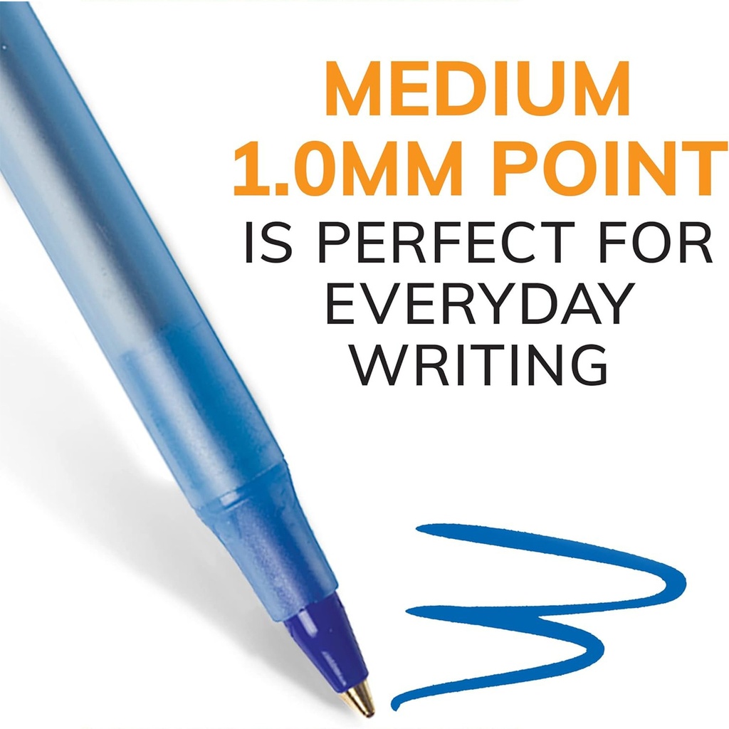 Medium Point Blue Round Stic® Xtra Life Ballpoint Pen Pack of 10_4