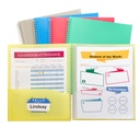 8-Pocket Spiral-Bound Poly Portfolio, Assorted Tropic Tones, Single_1