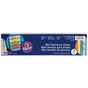Assorted 3" x 12" 1 1/2" x 3/4" Ruled Mini Sentence Strips, 100 Strips_1