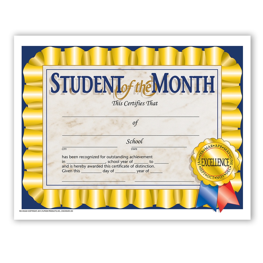 Student of the Month Certificates Pack of 30_1
