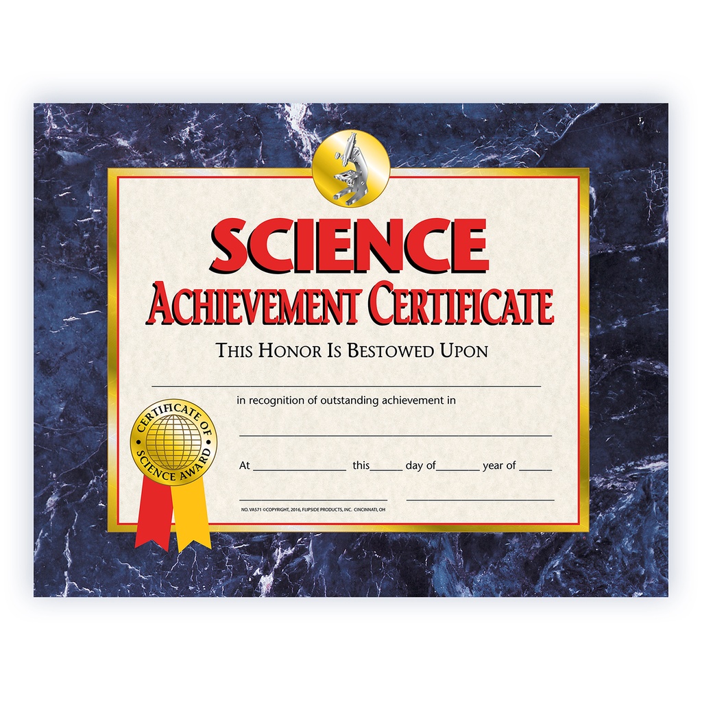 Science Achievement Certificates_1