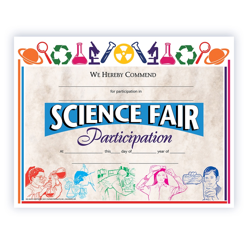Science Fair Participation Awards Pack of 30_1