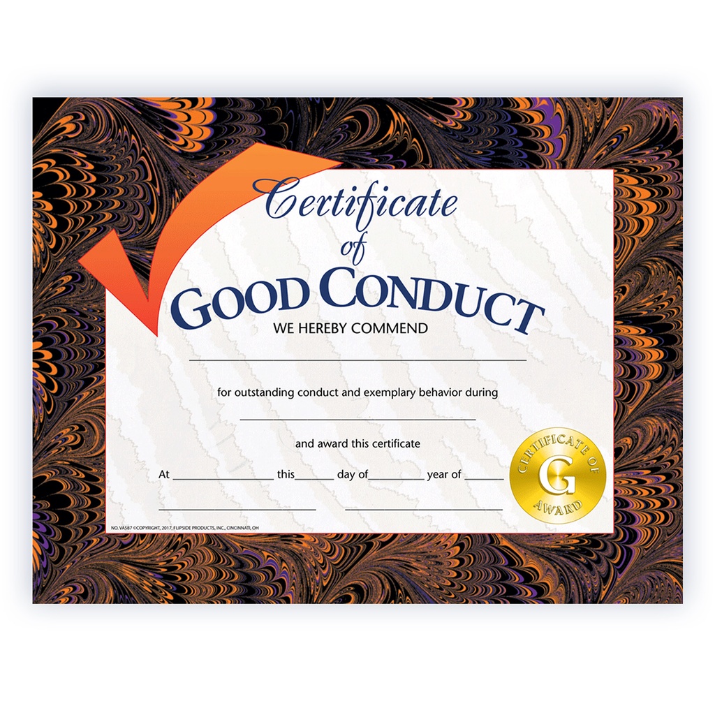 Certificate of Good Conduct Pack of 30_1