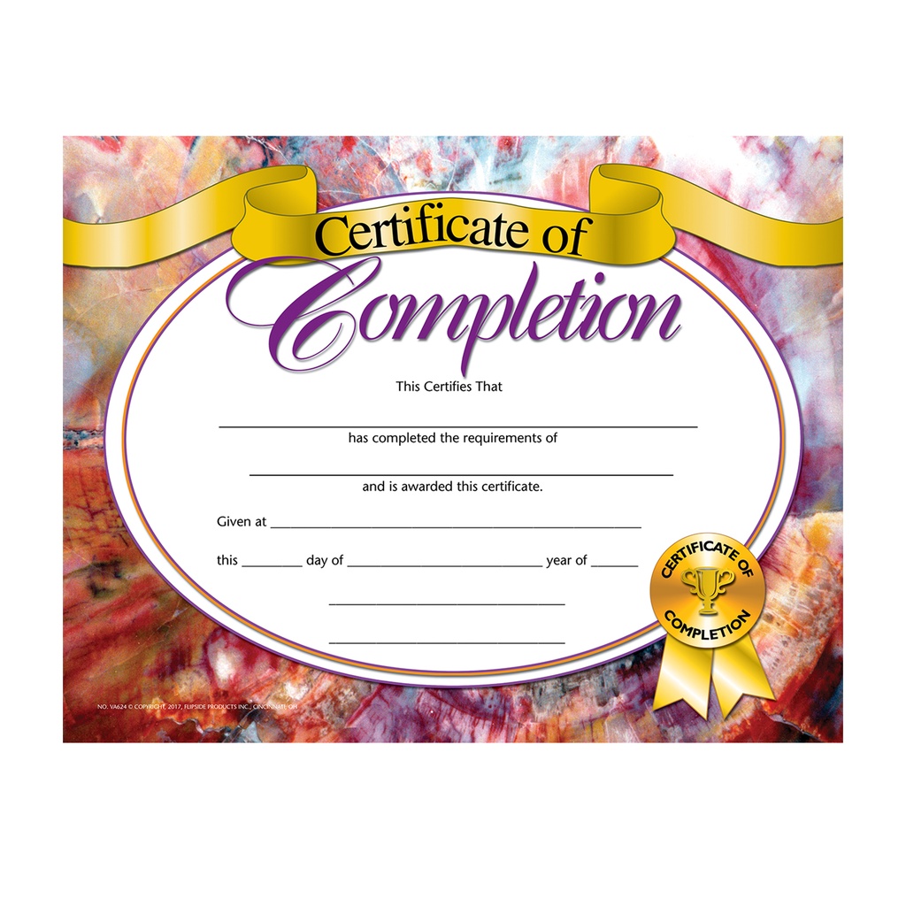 Certificate of Completion Pack of 30_1