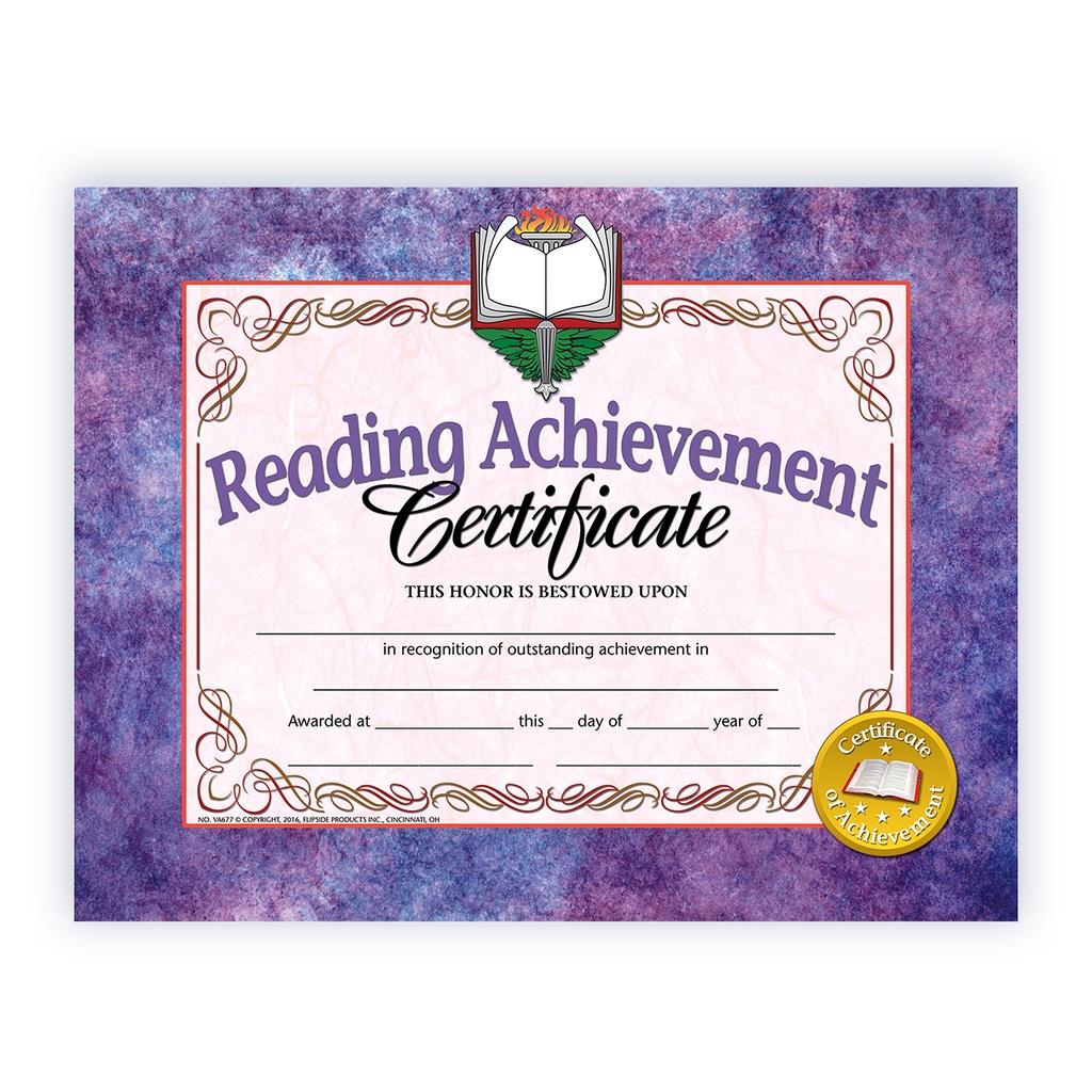 Reading Achievement Certificates Pack of 30_1
