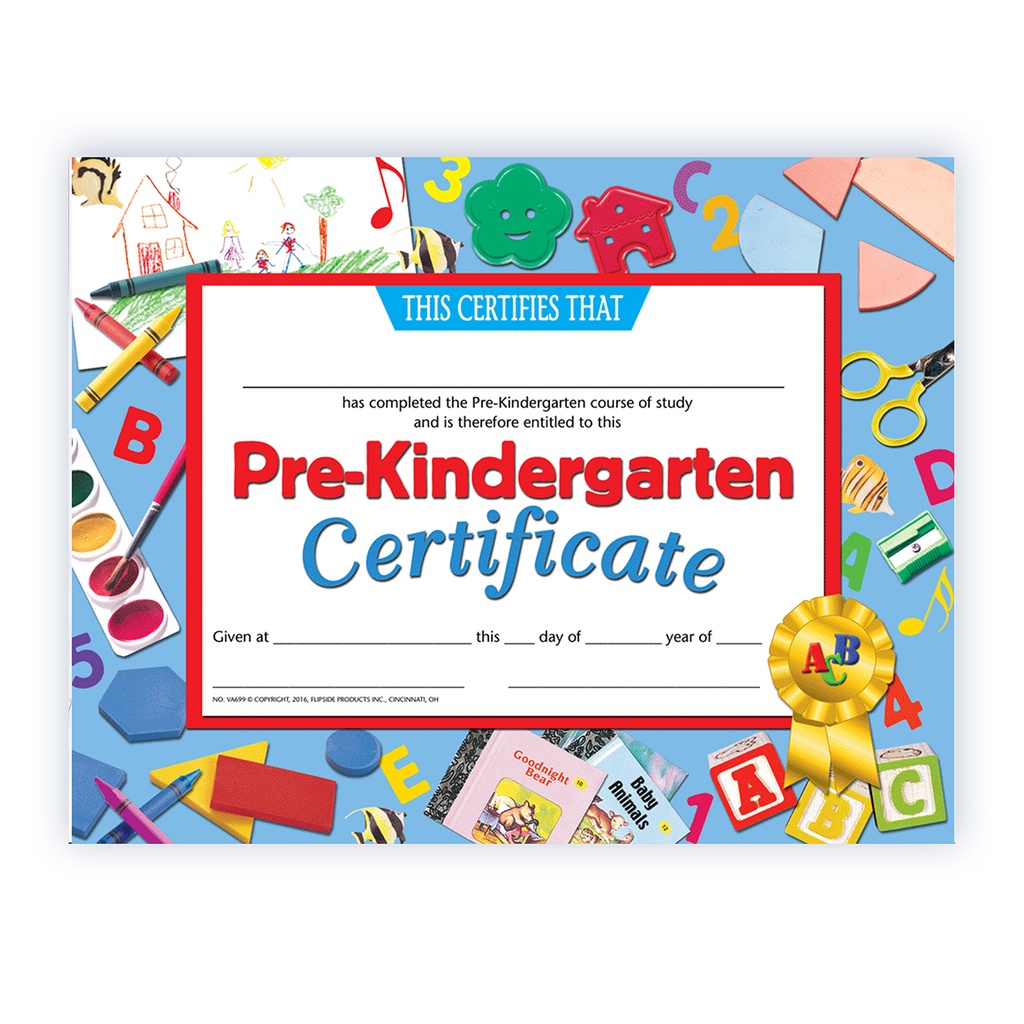 Pre-Kindergarten Certificates Pack of 30_1