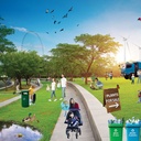Earth Day Celebration at the Park Floor Puzzle_2