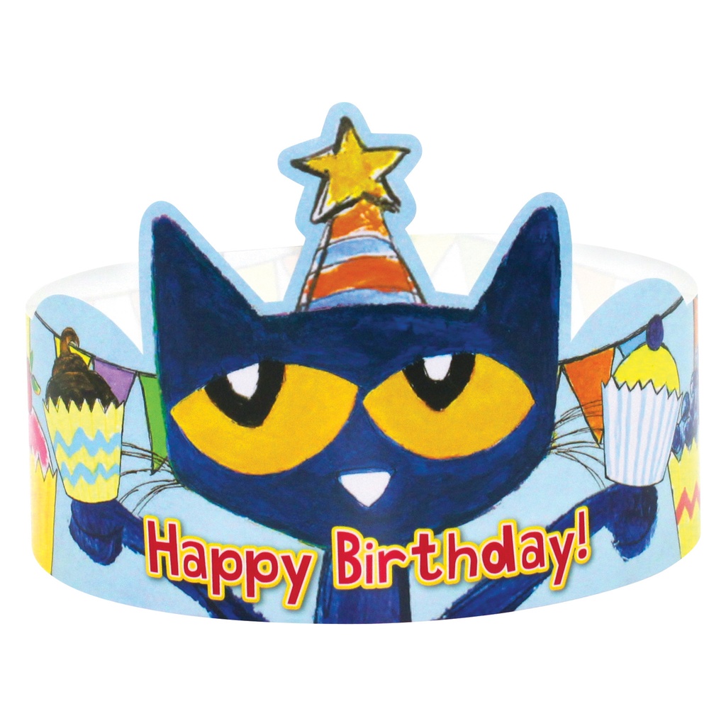 Pete the Cat Happy Birthday Crowns Pack of 30_2