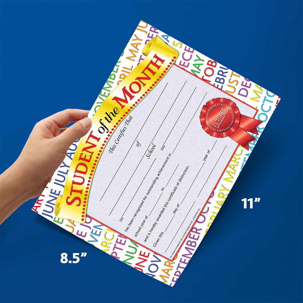 Student of the Month Award Certificates Pack of 30_2