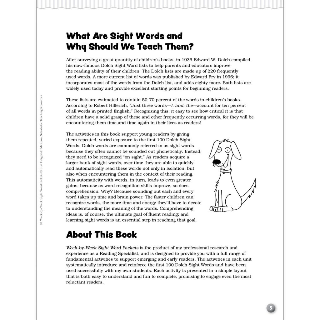 10 Week-by-Week Sight Word Packets Book_3