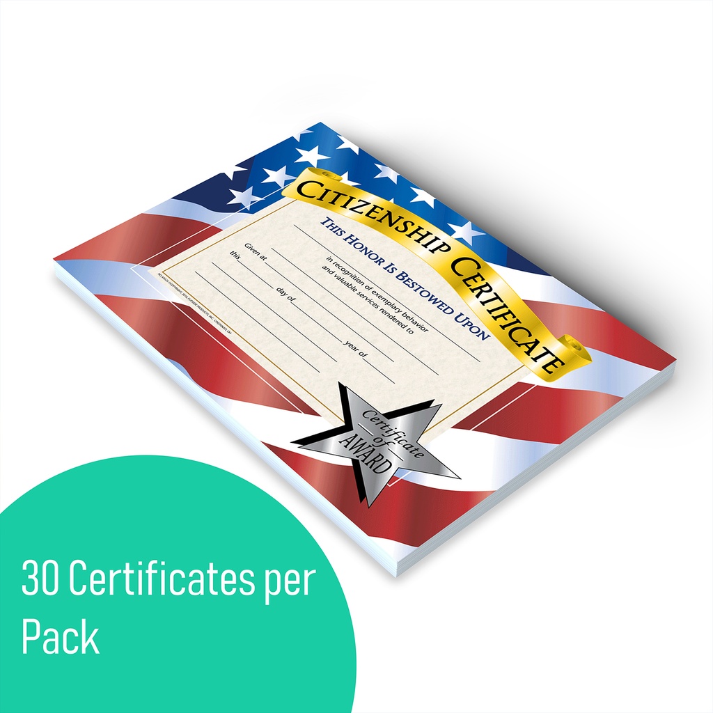 Citizenship Certificates Pack of 30_3