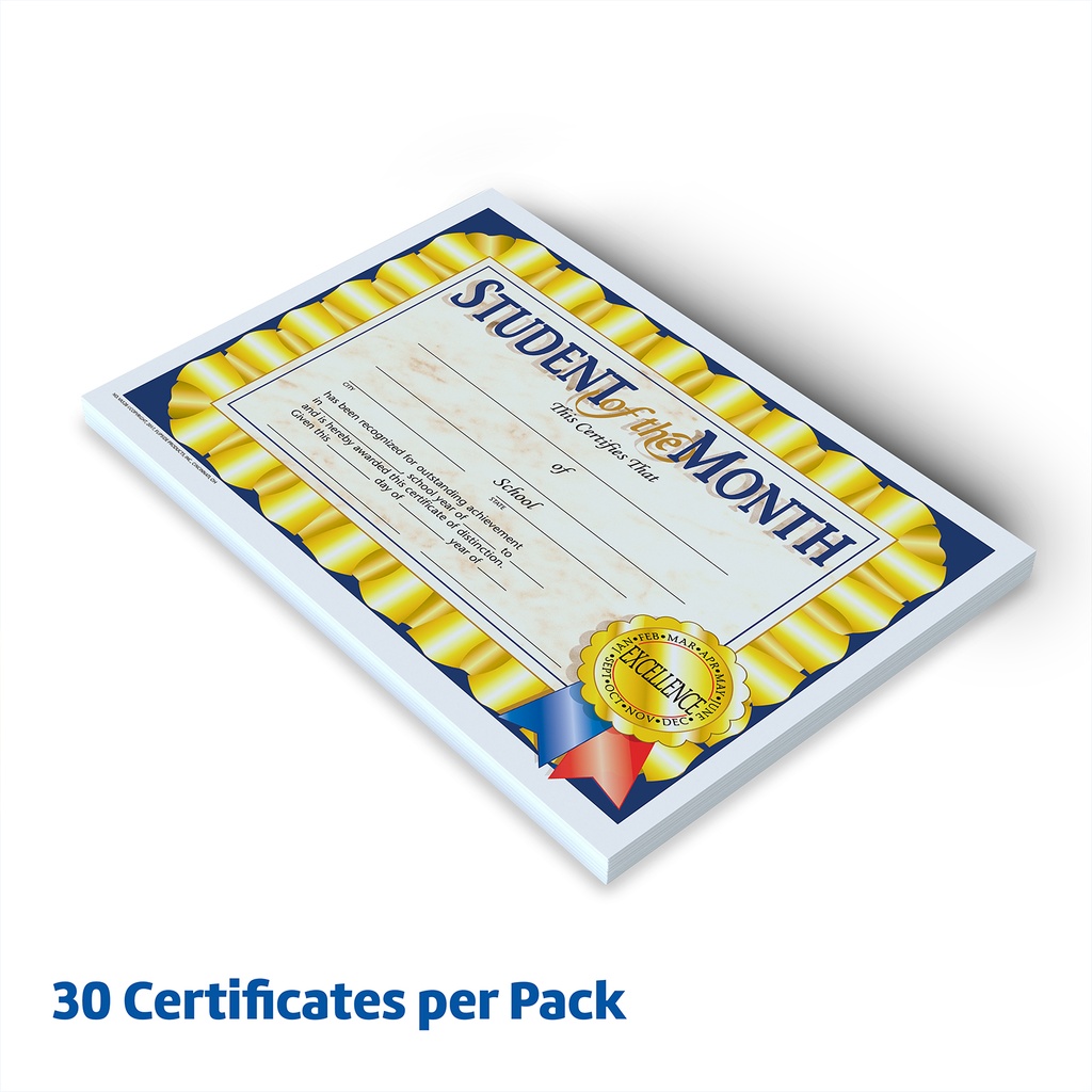 Student of the Month Certificates Pack of 30_3
