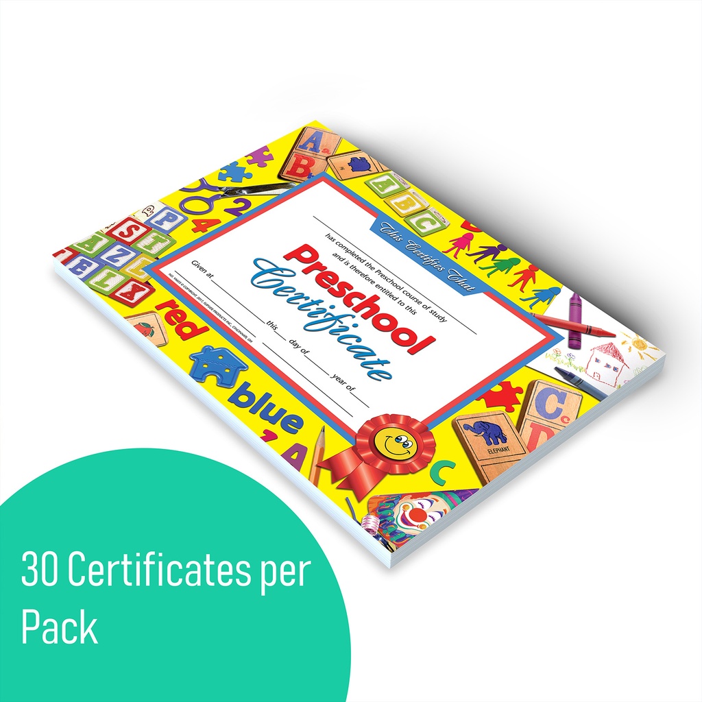 Preschool Certificates Pack of 30_3