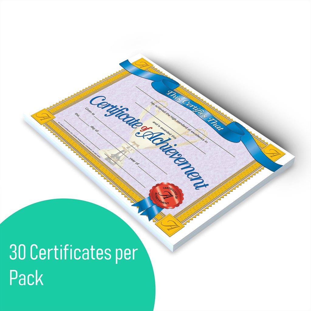 Certificate of Achievement Pack of 30_3