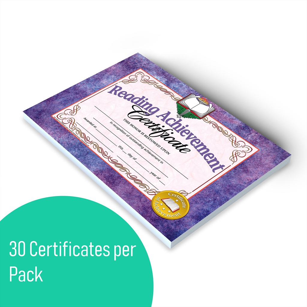 Reading Achievement Certificates Pack of 30_3