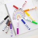 Washable Markers, Mini Broad Line, 10 Colors_4
