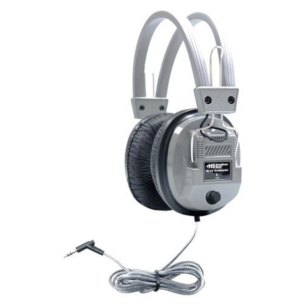 AudioMVP™ Bluetooth®/CD/FM Media Player/Listening Center with 6 SC-7V Headphones, Stereo Jackbox and Compact Carry Case