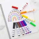 Washable Markers, Mini Broad Line, 10 Colors_5