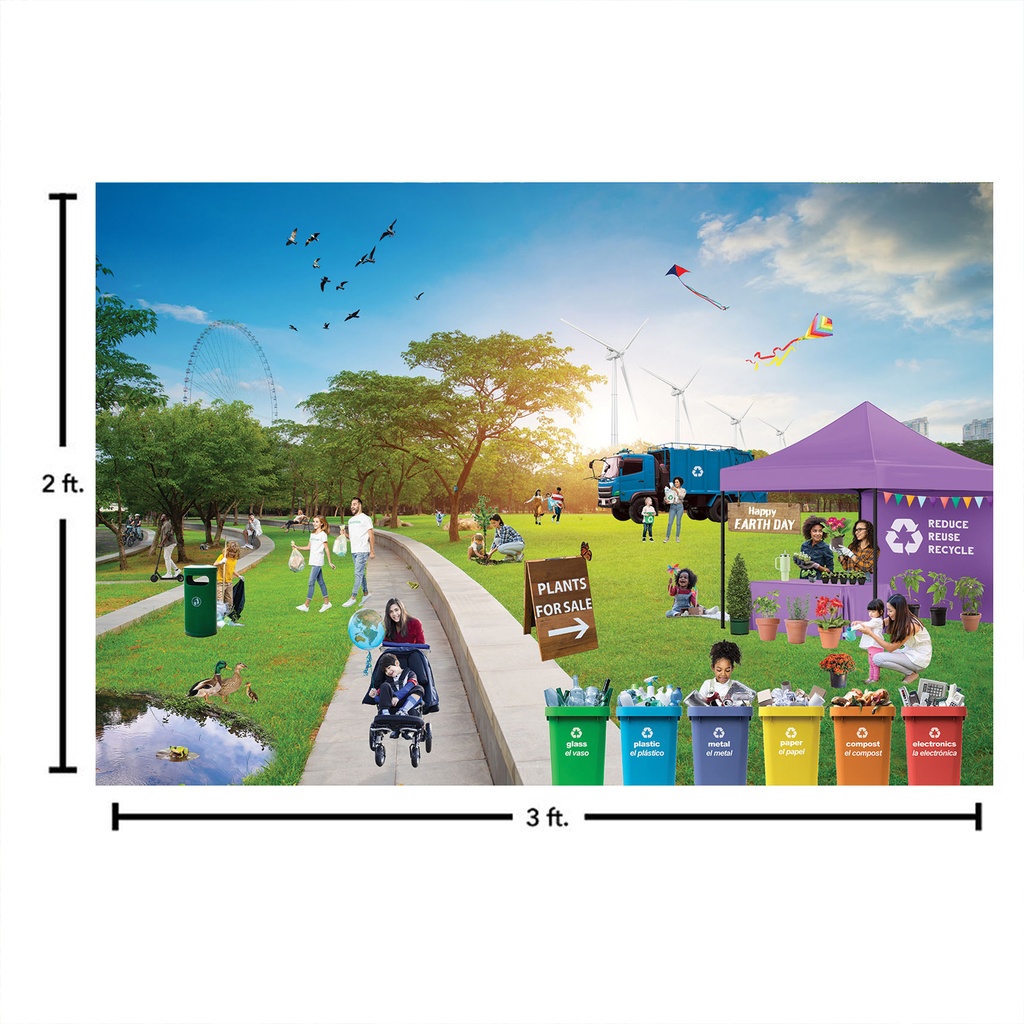 Earth Day Celebration at the Park Floor Puzzle_5