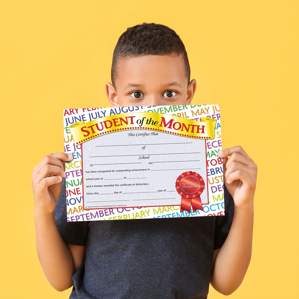 Student of the Month Award Certificates Pack of 30_5