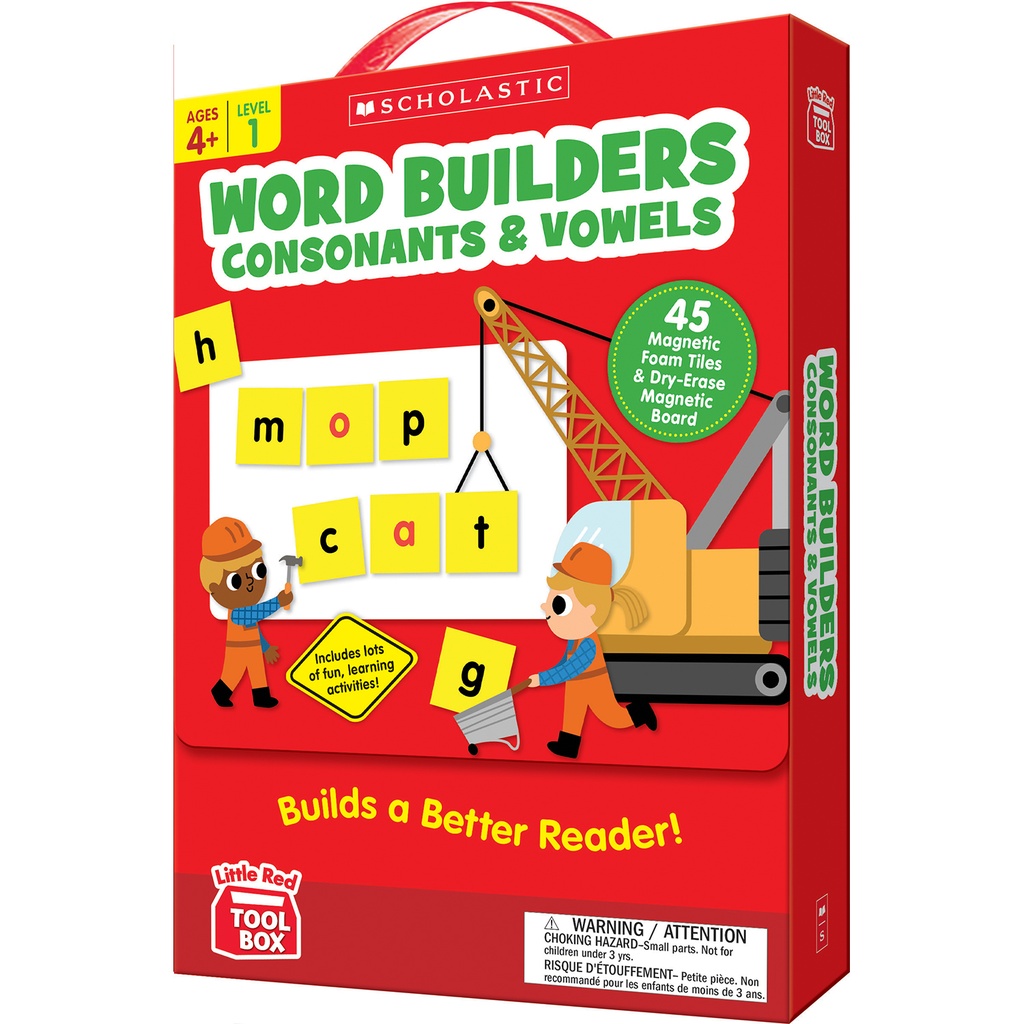 Little Red Tool Box: Word Builders Phonics Tiles: Consonants & Vowels_1