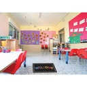Smart Poly™, The Original Fun Mat™, Welcome Mat, 15.5" x 23.5", Chalk Loops, Welcome_1