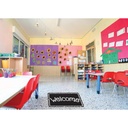 Black Composition Welcome Mat 15.5" x 23.5"_1