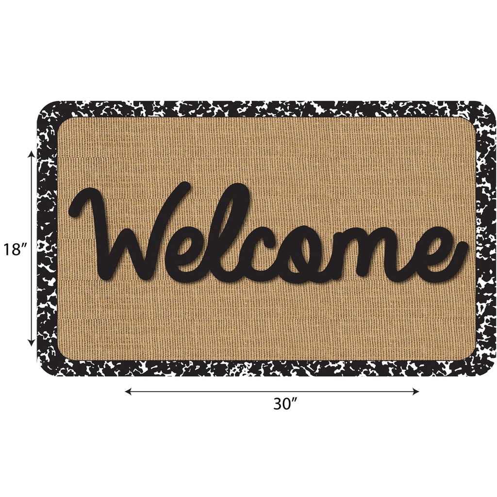 Burlap Composition Welcome Mat 18" x 30"_2