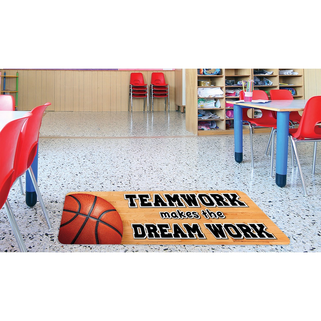 Basketball Teamwork Mat Runner 15.5" x 47"_2