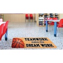 Basketball Teamwork Mat Runner 15.5" x 47"_2