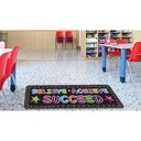 Believe, Achieve, Succeed, Chalk Loops Mat Runner 15.5" x 47"_2