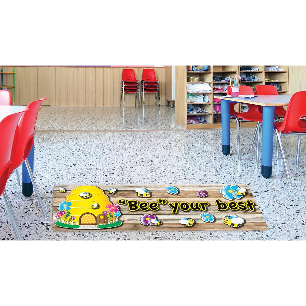 Bee Themed Positive Sayings Mat Runner 15.5" x 47"_2