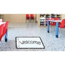 White Composition Welcome Mat 15.5" x 23.5"_2