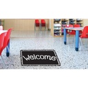 Black Composition Welcome Mat 15.5" x 23.5"_2