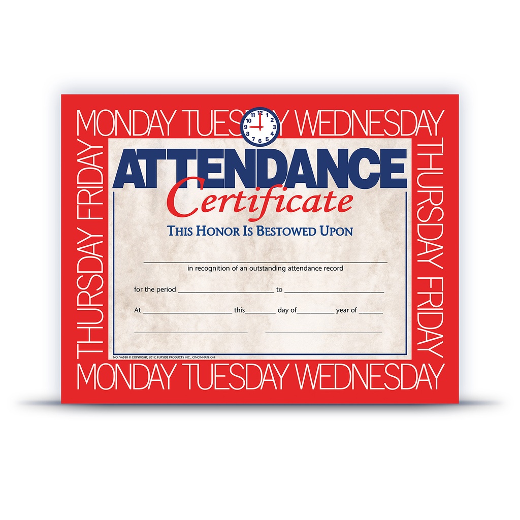 Attendance Certificates Pack of 30_2