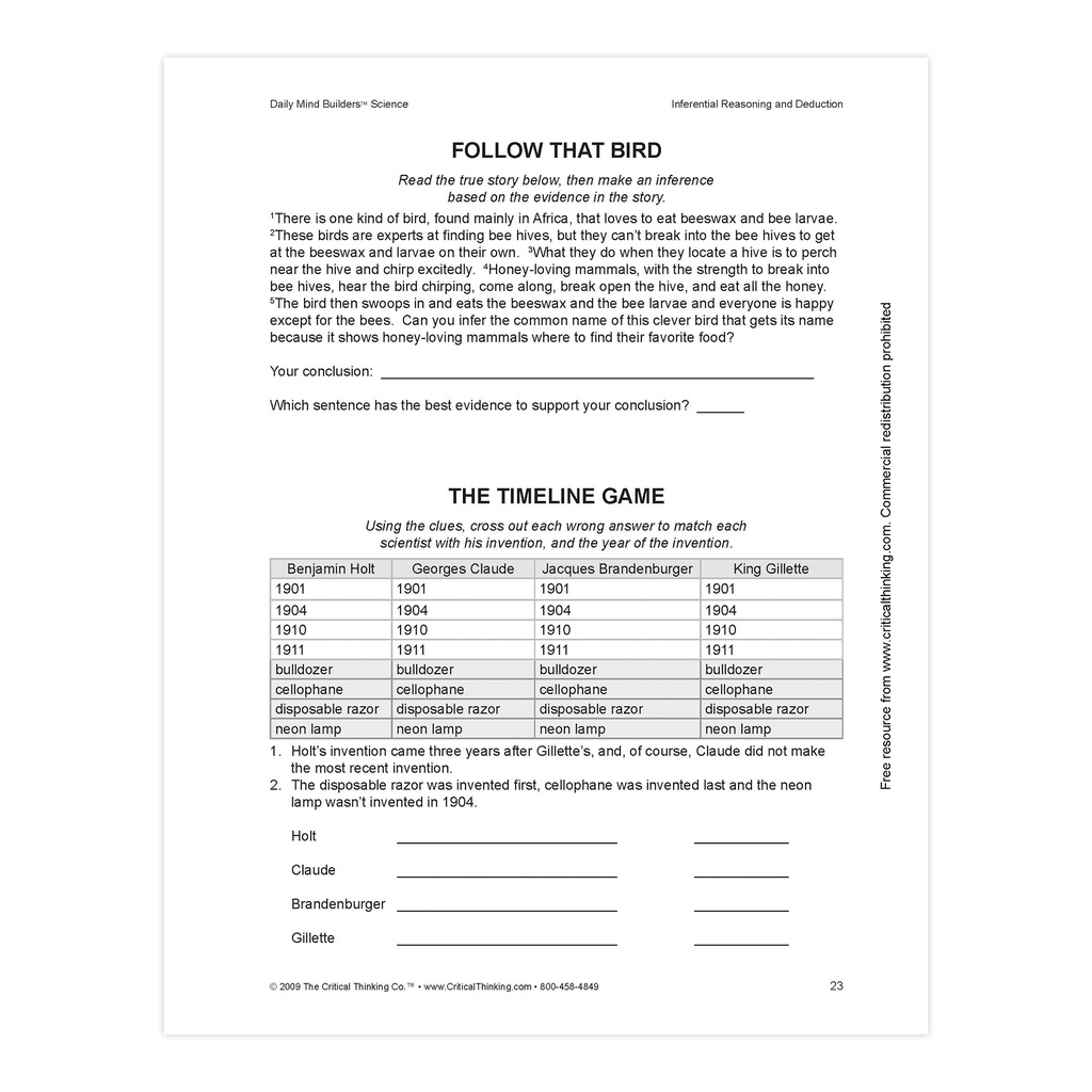 Daily Mind Builders Science Book, Grade 5-12_3