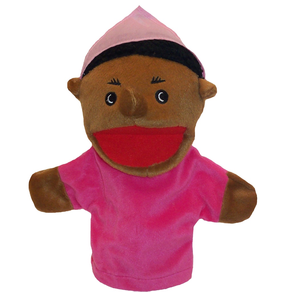 African American Family Puppets Set of 4_3