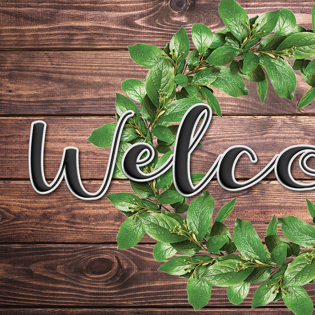 Green Wreath on Wood Welcome Mat 18" x 30"_3