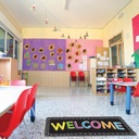 Welcome Chalk Loops Mat Runner 15.5" x 47"_3