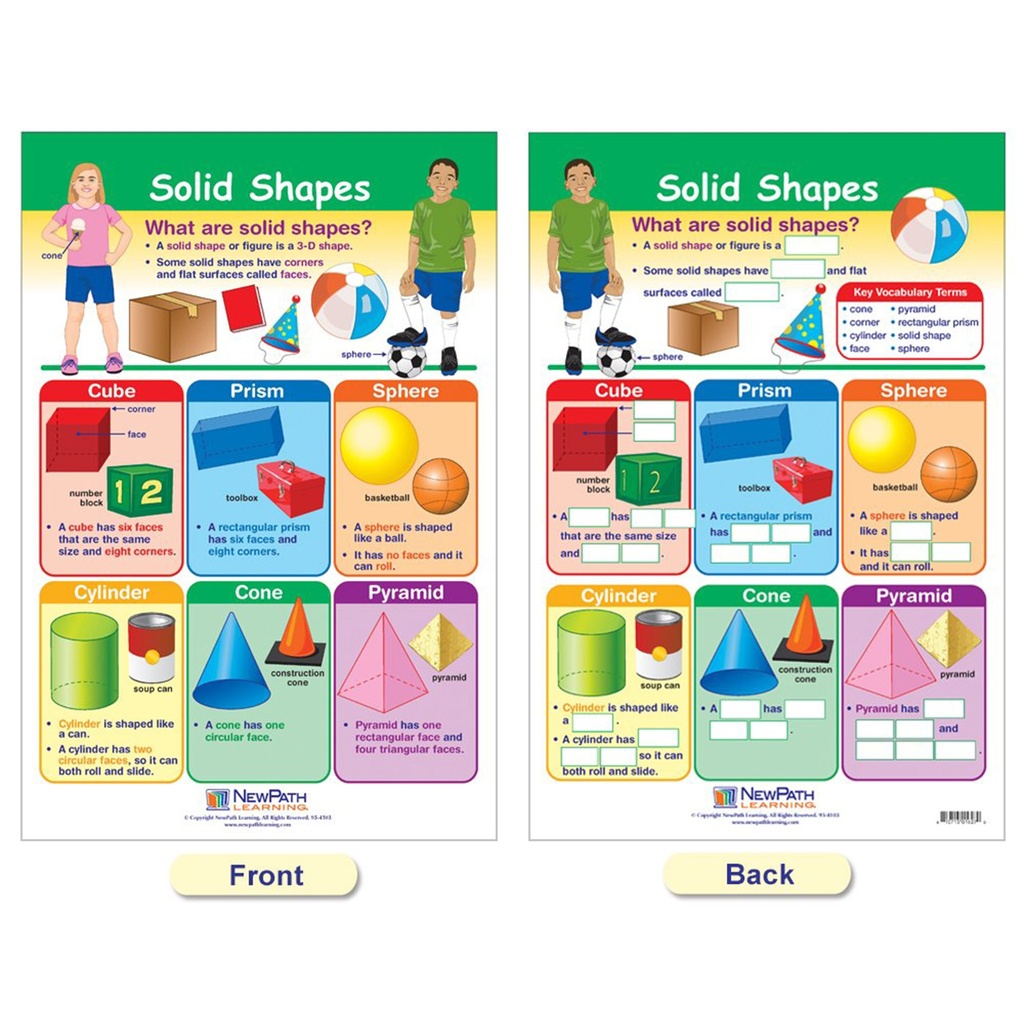 Shapes & Figures Math Bulletin Board Chart Set of 6_3