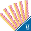 Happily Ever Elementary Retro Remix Warm Waves Scalloped Bulletin Board Borders_1