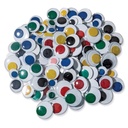 Wiggle Eyes, Jumbo Round, Assorted Colors & Sizes, Pack of 100_1