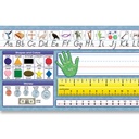 Traditional Manuscript Primary Desk Plates Pack of 36_1
