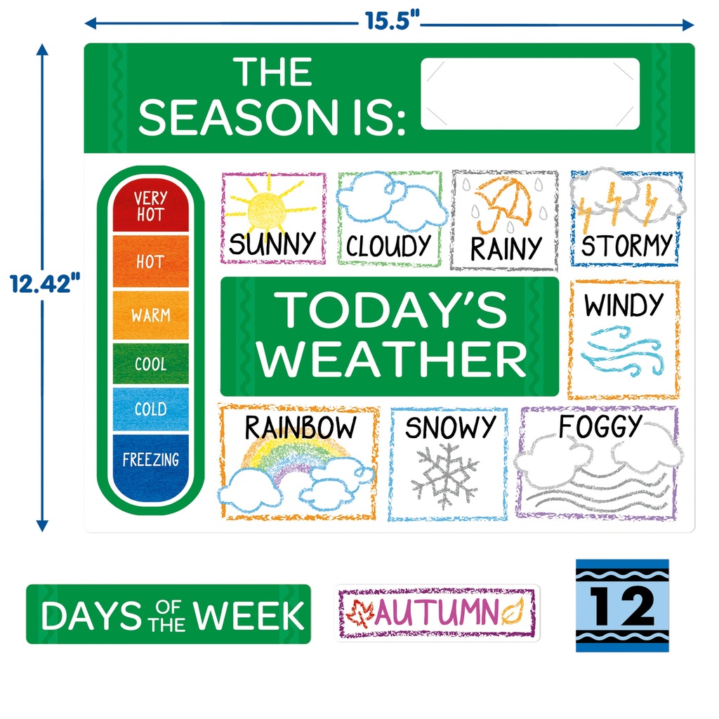 Crayola® Calendar Bulletin Board Set