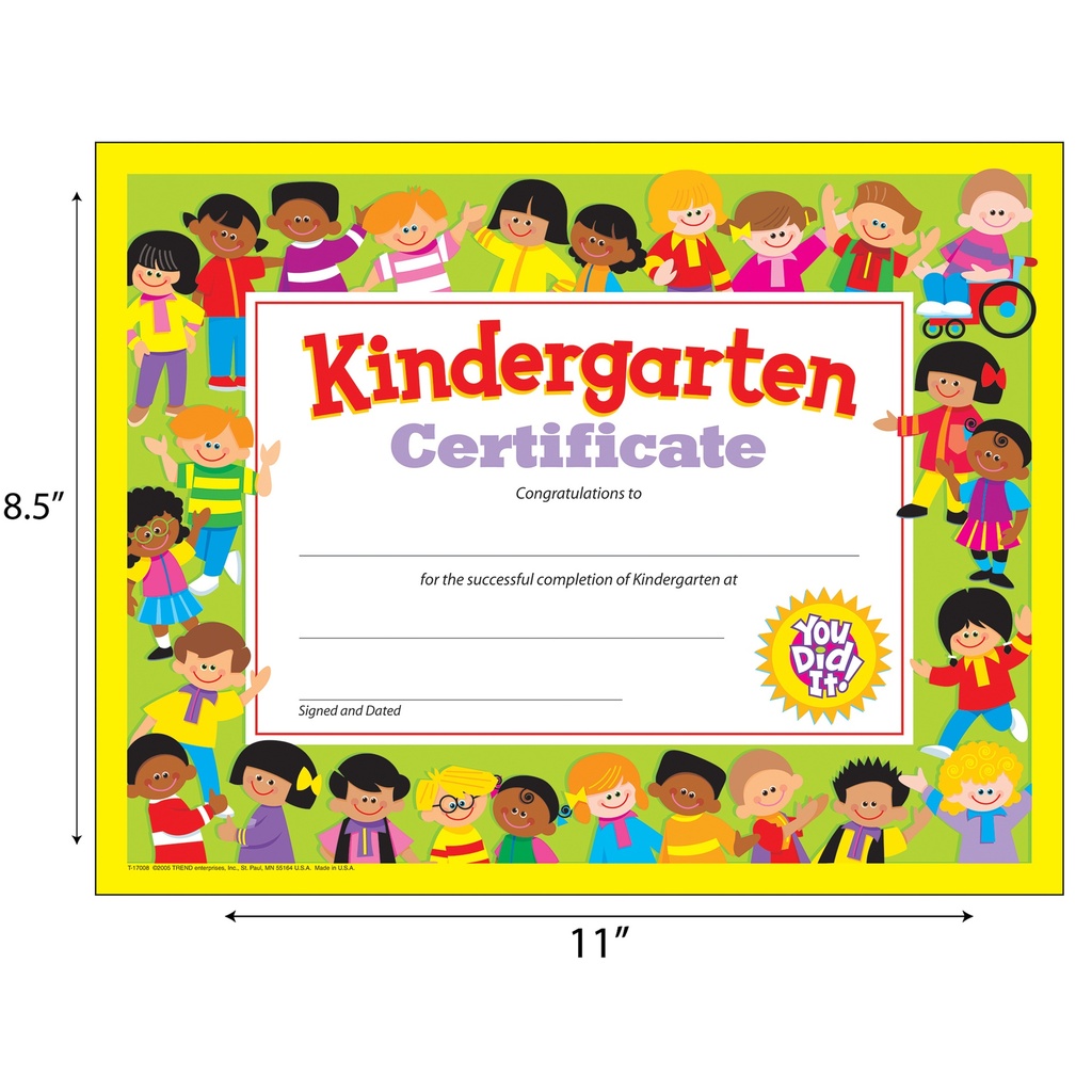 Kindergarten Certificate , 30 ct_1