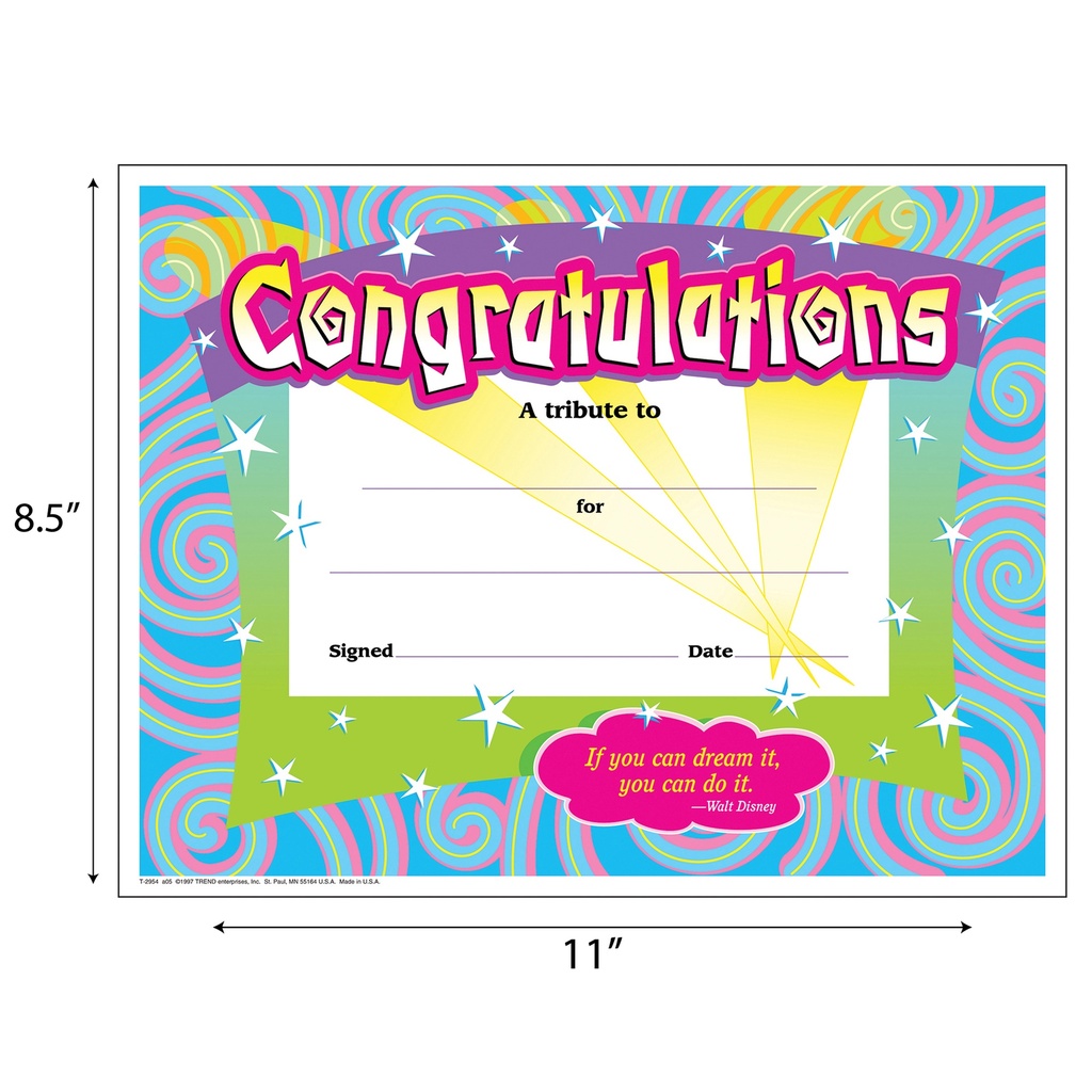 Congratulations/Swirls Colorful Classics Cert's., 30 ct_1